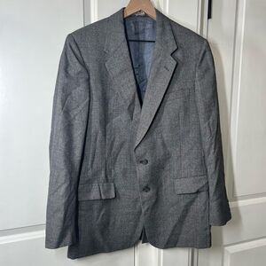Christian Dior mens blazer suit jacket grey red size large